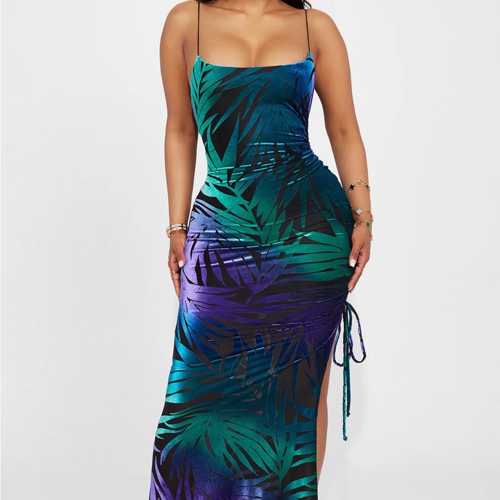 NWT Fashion Nova Bianca Mesh Maxi Dress